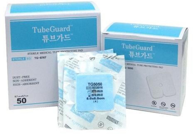에버레이드 멸균 튜브가드 5 x 5 cm, 50개
