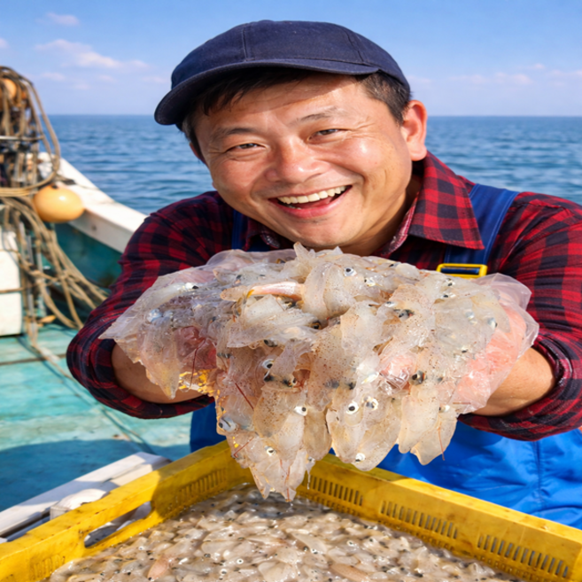 조업해서 보냅니다. 생물 호래기 500g 횟감용 싱싱 꼴뚜기 호래기, 1개
