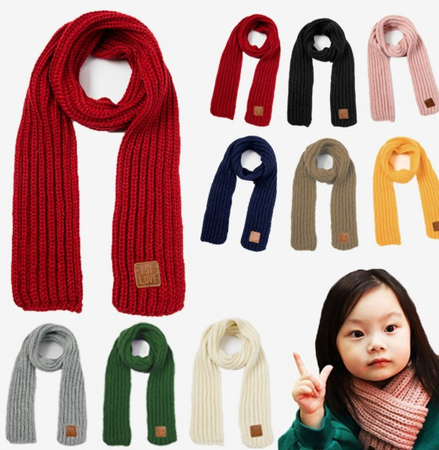 KC인증 아동 니트 쁘띠 머플러 목도리 크리스마스선물로 딱!