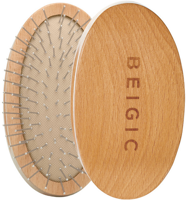 [SNS 대란템] [두피 순환 마사지] 베이지크 스칼프 마사지 헤어 브러시, 없음, 1개, 단품