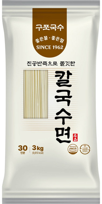 구포국수 칼국수면 3kg, 1개