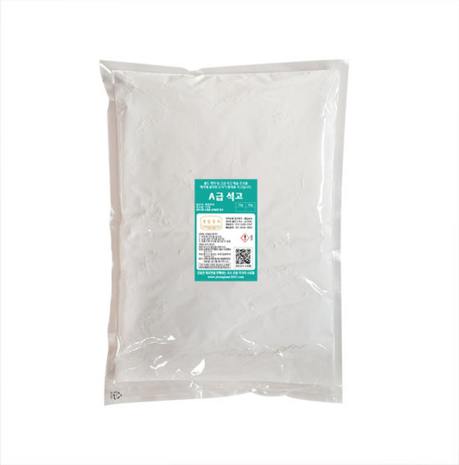 A급 석고 5kg/미술용 석고가루 도자기형재용 석고분말, A급 석고 5kg