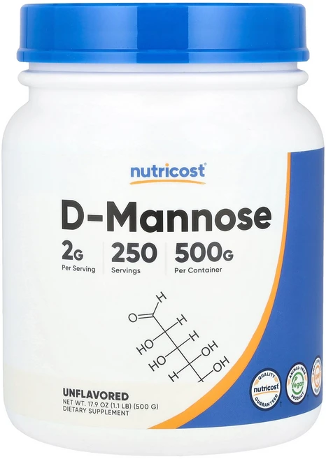뉴트리코스트 D-만노스 무향 17.9온스(500g), 507 g, 1개, 500g - 쿠팡