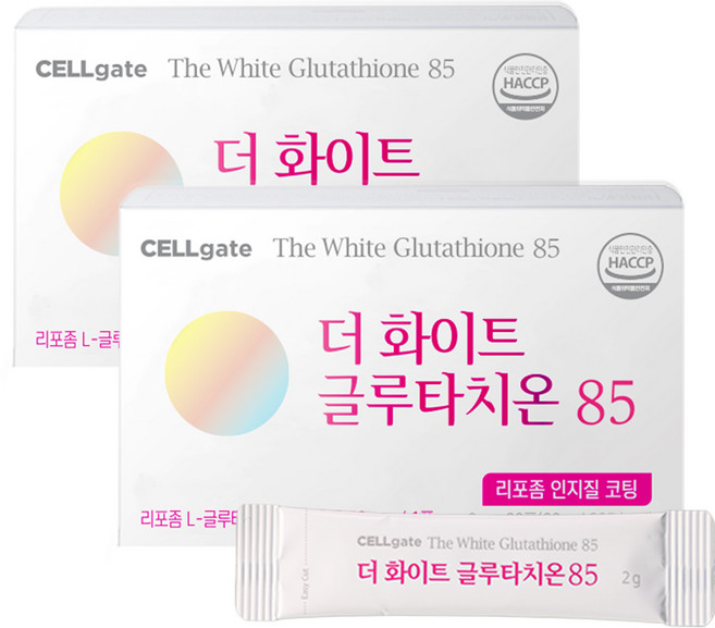 셀게이트 더화이트 글루타치온85 인지질코팅 30P, 2개, 60g