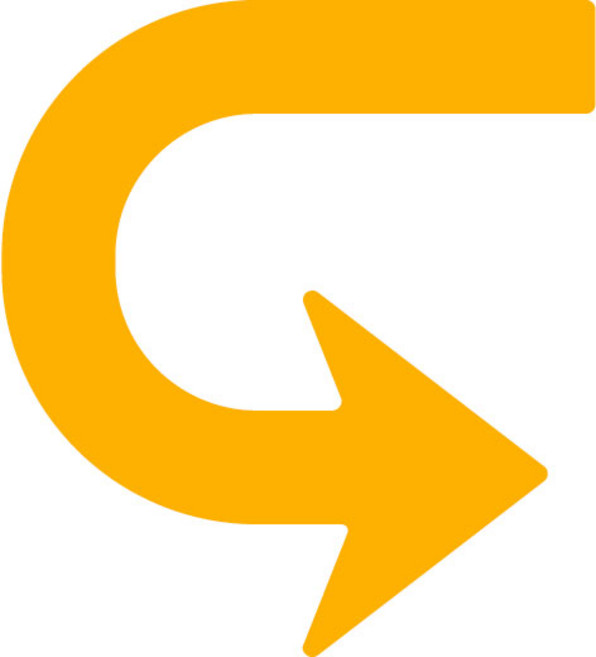 오피스왕국 화살표 스티커 바닥 스티커 arrow5, 옐로우