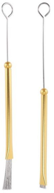 전자드럼 드럼 브러시 개폐식 와이어 스틱 편안한 알루미늄 핸들 드러머용 선물 1 쌍, Goldsilver, 1개