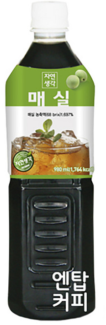 희창 자연생각 매실차 980ml X 15개(1박스) 아이스티 액상 희석음료, 860ml, 15개