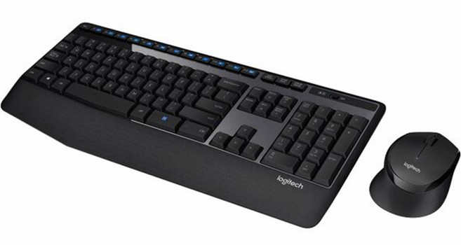 로지텍 MK345 무선 키보드 + 마우스 세트, 블랙, 일반형