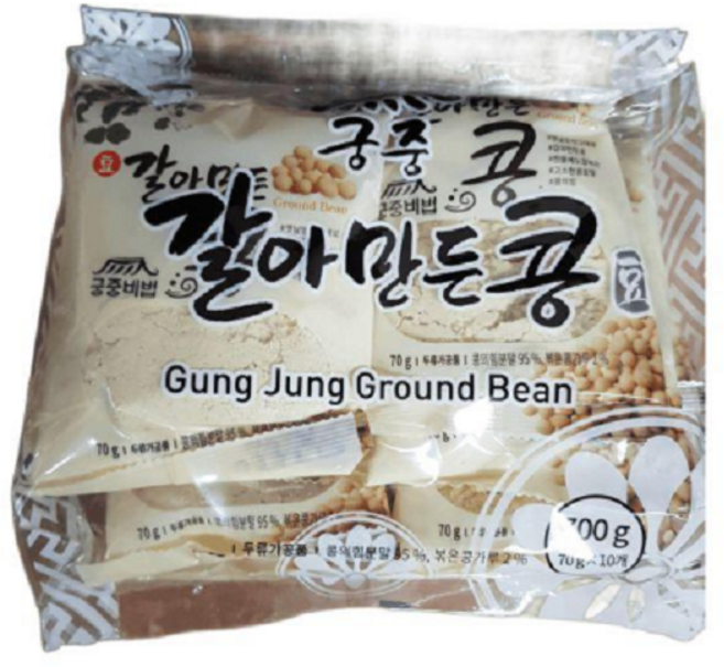 궁중비법 콩가루 700g x 12봉지 갈아만든콩 콩국수용 미진푸드, 12개