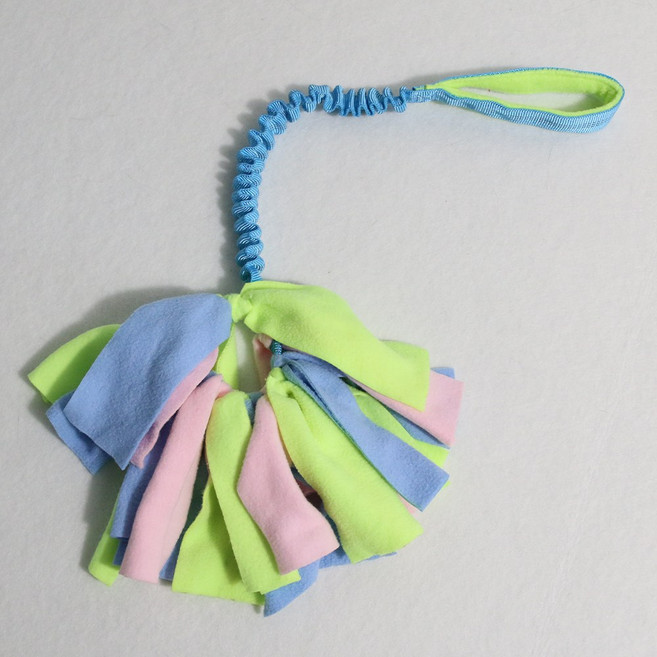 드림계곡 강아지 대걸레 인터랙티브 터그놀이 장난감, 1개, 혼합 색상