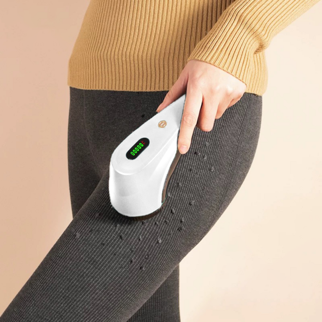 Surkat 6중날 보풀제거기 세탁소용 니트 충전식 만능 보풀제거기, WHITE, 9W