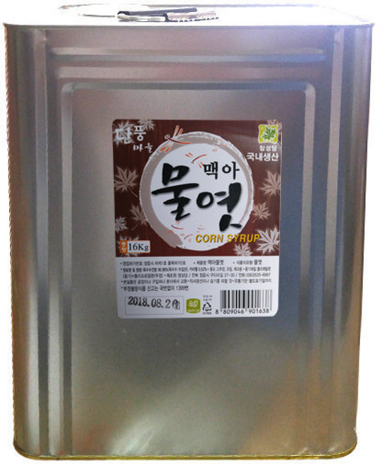 단풍마을 맥아물엿 황엿, 1개, 16kg