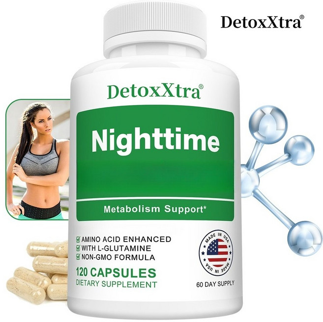 야간지방보충제 - 식욕억제 - 남녀노소 수면촉진 및 이완, 1개, 120회분