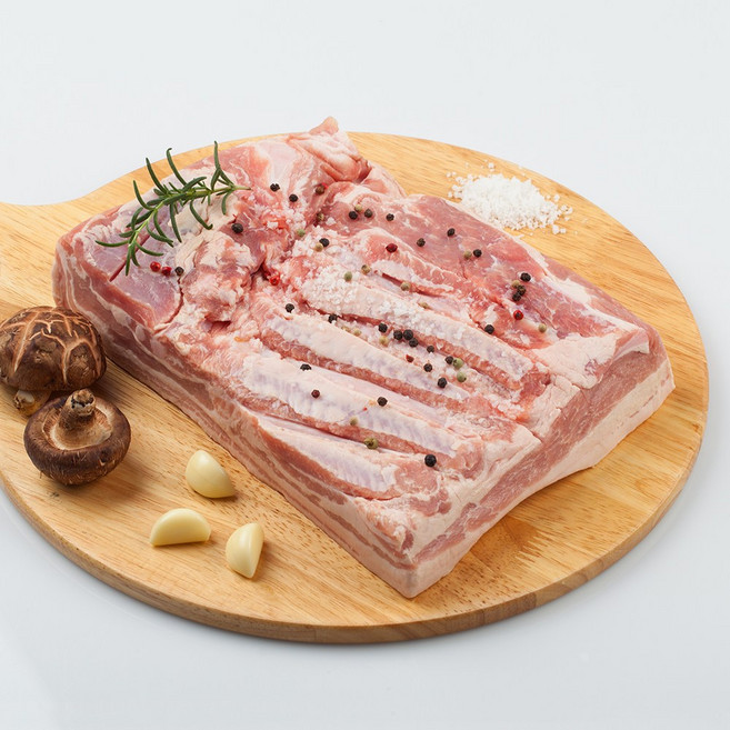 유황한돈 냉장 통삼겹살 구이 수육 바베큐용, 2kg, 1개