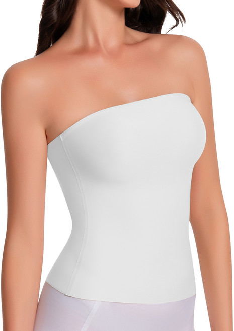 [Artdear] 여성용 쫀쫀한 심리스 오프숄더 튜브탑 크롭 이너 나시