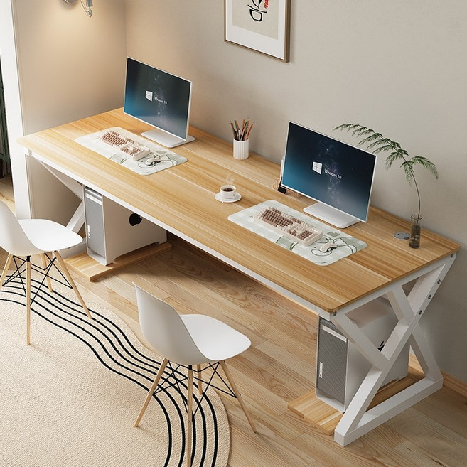 2인용 게이밍 테이블 책상 커플 컴퓨터 PC방 2000, D