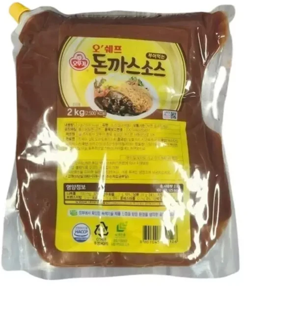 오쉐프 부어먹는 돈까스소스 업소용 스파우트팩 2kg, 1개