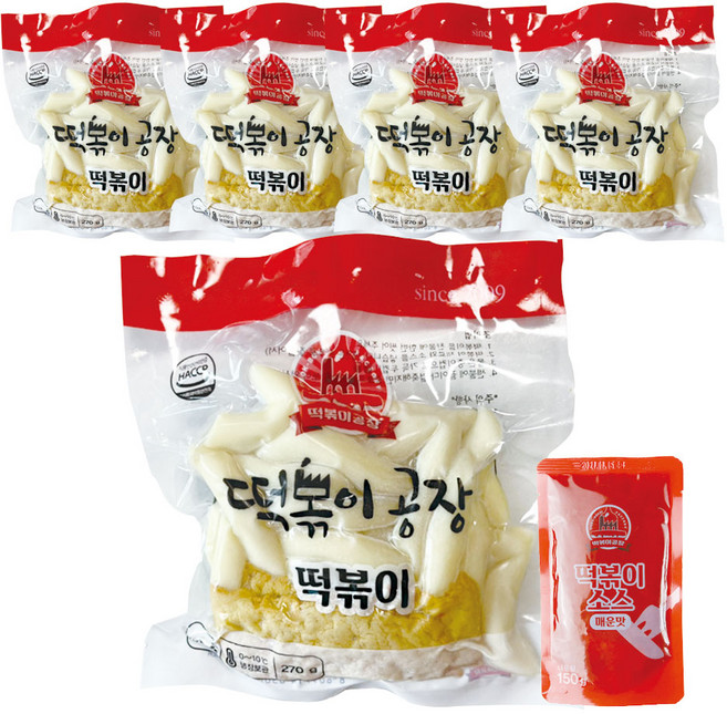 오창 떡볶이 공장 떡볶이 420g 5팩 매운맛 후기로 검증된 믿고 먹는 떡볶이, 5개