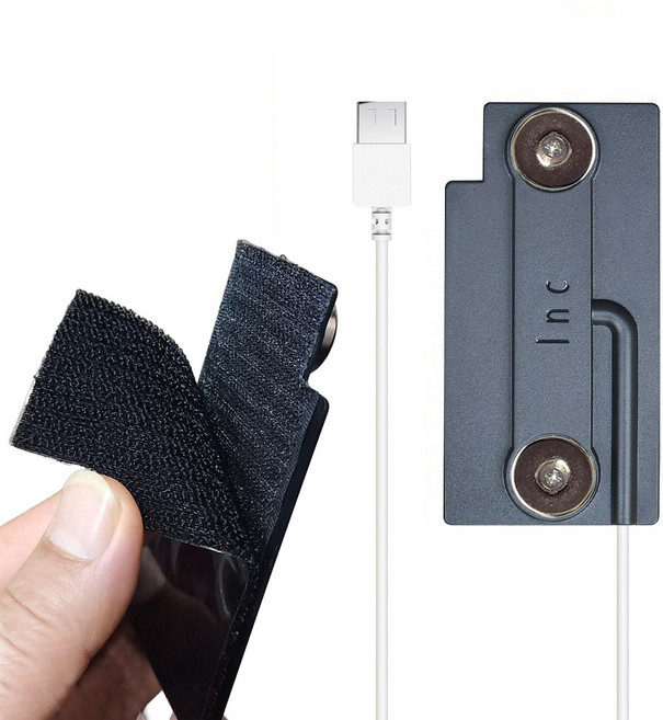 알리노 오토바이 배달대행 가정용 충전패드, 인씨블랙 자석크기 지름20mm 두께5mm