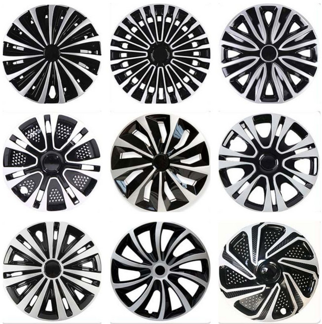 14인치 휠커버 튜닝 자동차 타이어 교체용 차량 부속 바퀴 휠튜닝, 5. 14인치 TT 블랙 4개