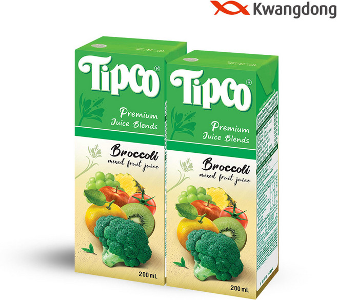 팁코 브로콜리 음료, 200ml, 24개