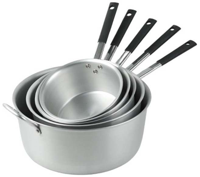 알루미늄 자루냄비 (5사이즈) 업소용 편수 육수냄비, 알루미늄자루냄비(소)