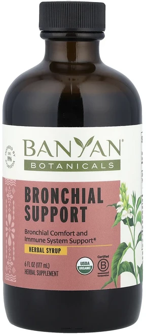 메이커제품입니다 Banyan Botanicals 기관지 건강 증진 허브 시럽 177ml(6fl oz) 좋은효과를 보실수있습니다, 1개, 177ml - 쿠팡