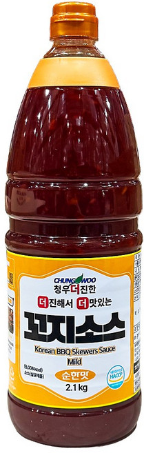 푸드올마켓_ 청우 더진한 꼬지소스 순한맛 2.1kg, 1개