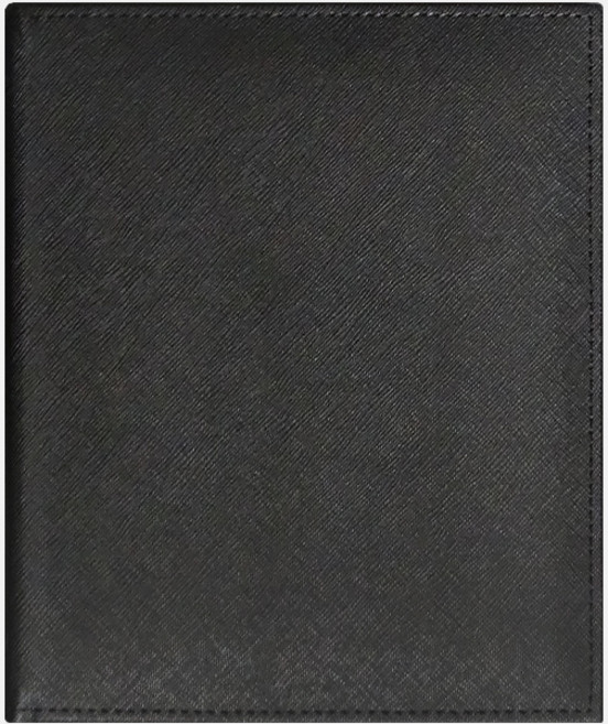 아인텍 A5 모멘트 가죽 6공링 바인더 1포켓 속지포함 다이어리 포카 앨범, 04.오닉스블랙 속지10매 포함 [H6124], 1개