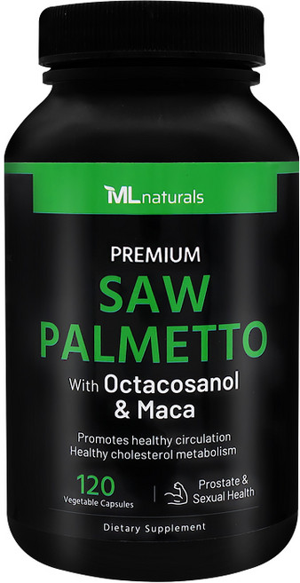 [미국빠른직구] 마이라이프 내추럴스 프리미엄 쏘팔메토 옥타코사놀 & 마카 120정, 1개