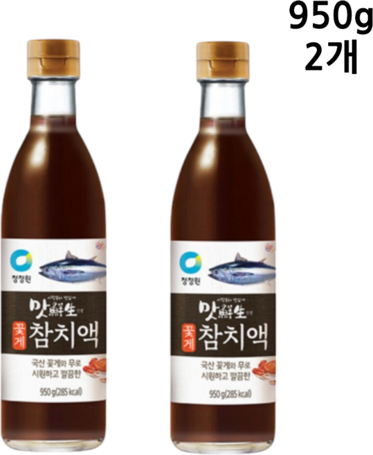 청정원 맛선생 꽃게참치액950g +(증정)참치액950g, 2개, 950g