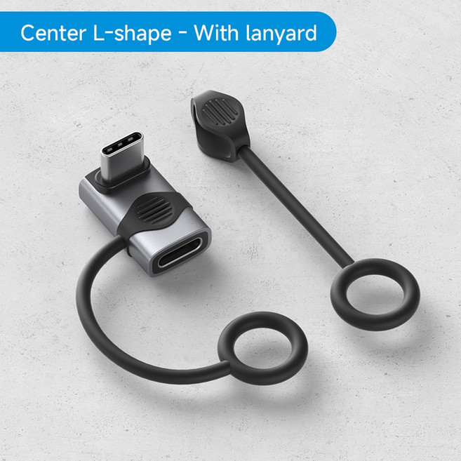 GEEKI 변환 케이블 젠더 컨버터 잭 Hagibis USB C to 어댑터 썬더볼트 4/3 맥북 호환 아이폰 16 프로 태블릿용 USB4 240W 40Gbps 8K 60Hz 90, [02] Lanyard Center L, 1개