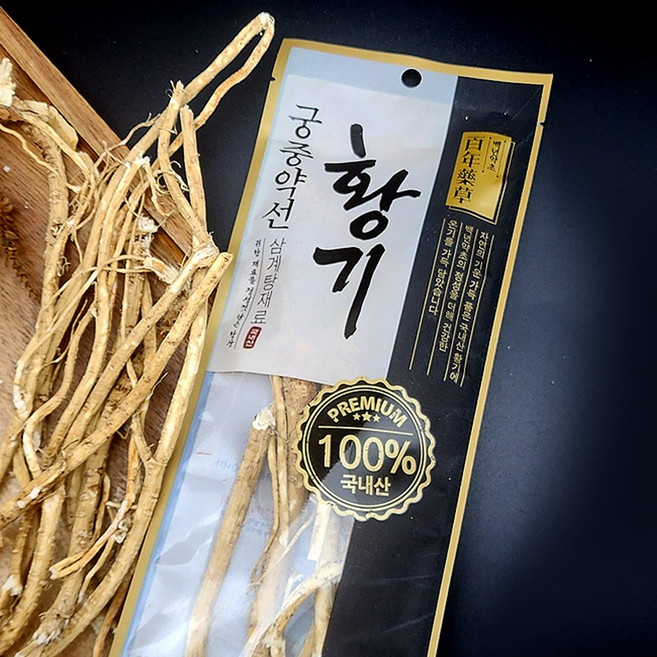 백년약초 삼계탕 백숙 재료 국산 황기 40g, 5개