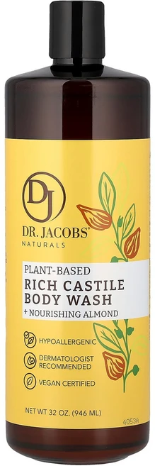닥터 제이콥스 내추럴스 식물성 리치 캐스틸 바디워시 너리싱 아몬드 향 946ml (32oz) DJN-00538 - 쿠팡