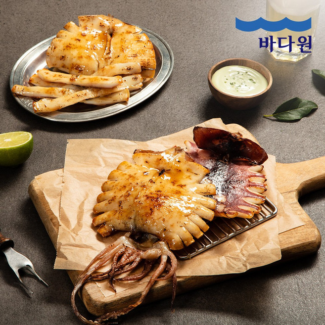 바다원 국내산 촉촉한 피데기 반건조 오징어 5미 대, 1개