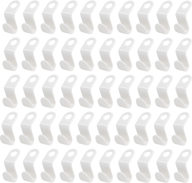 지노 옷걸이 연결고리, 화이트, 50개