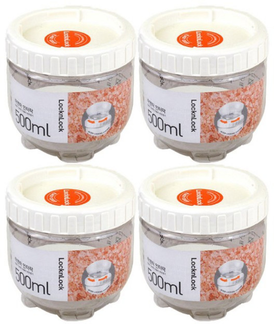 락앤락 냉장고 문짝정리용기 인터락 500ml, 4개, 1세트