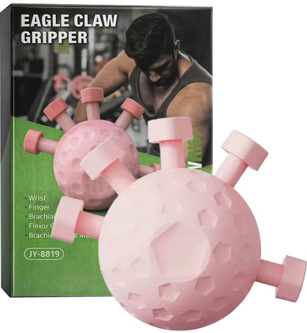 오드헬시 손가락운동 손가락악력기 손가락운동기구, 핑크, 1개