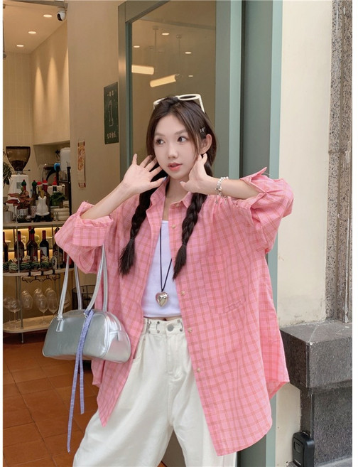 봄 여름 가을 체크셔츠 남방