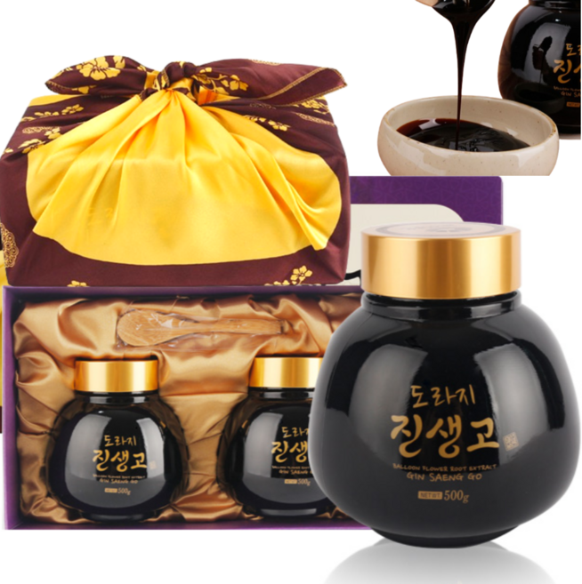국산 도라지 엑기스 농축액 도라지진액 진한 도라지 농축 500g+500g 충남 금산, 500g