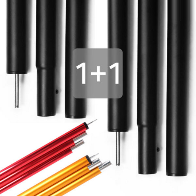 알루미늄 타프폴대 골드 레드 블랙 33파이 2800 2개 SET 텐트 타프 캠핑매트 캠핑용품 텐트팩