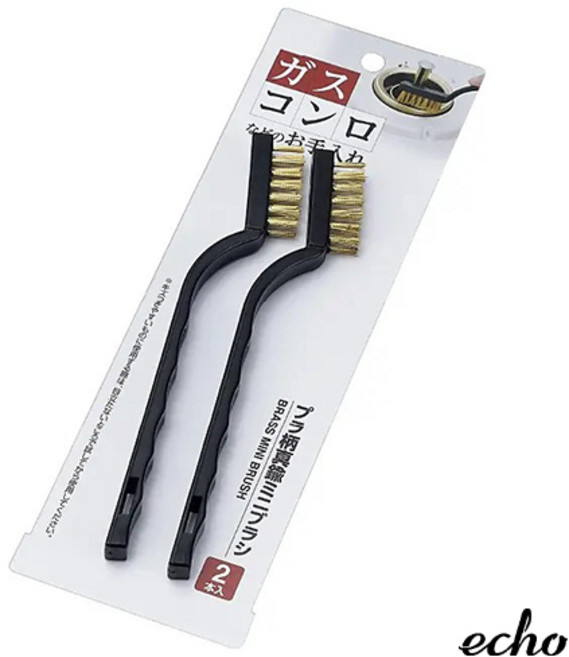 일본 에코/황동솔 미니 브러쉬 2P/녹제거 가스레인지 청소솔, 1개, 0599-677(바:9287)