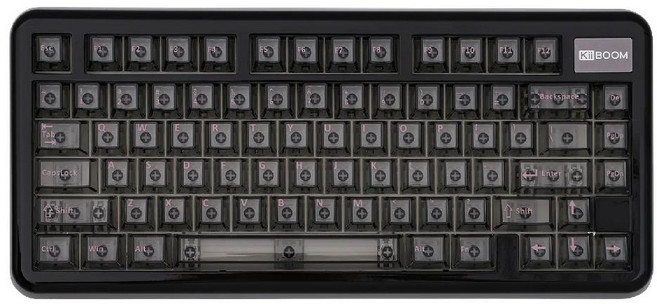 KiiBOOM 키붐 팬텀 81 Lite 핫스왑 유무선 기계식 키보드, 모찌축, 블랙