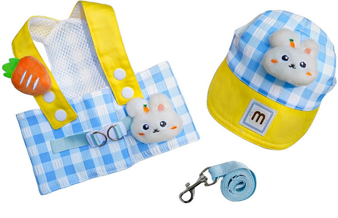 하니펫 강아지 귀요미 하네스 세트, 1세트, 토끼