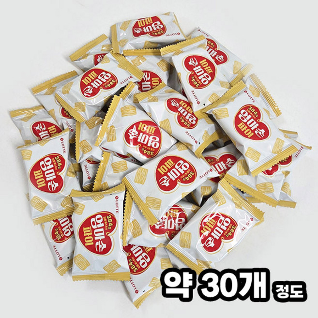 롯데월푸드 엄마손 파이 대용량 사무실 간식, 1개, 435g