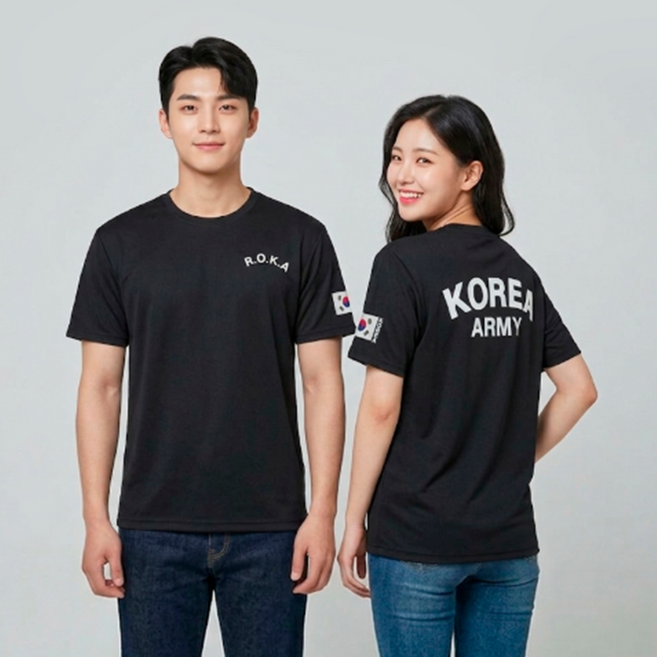 로카티 roka 쿨링 반팔티 공용 단체 육군 체육대회 코리아 아미 티셔츠 korea army