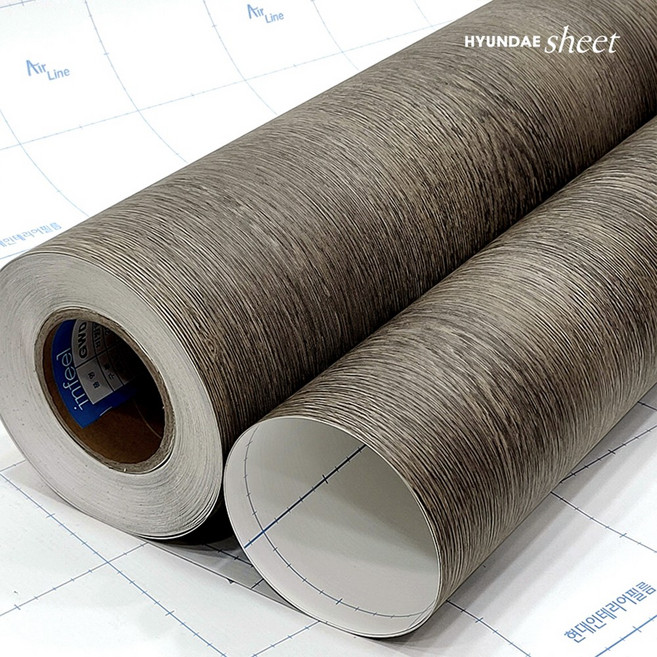 현대시트 인테리어필름 1롤(25M/50M) 무늬목 우드 54종, 오크 WD162