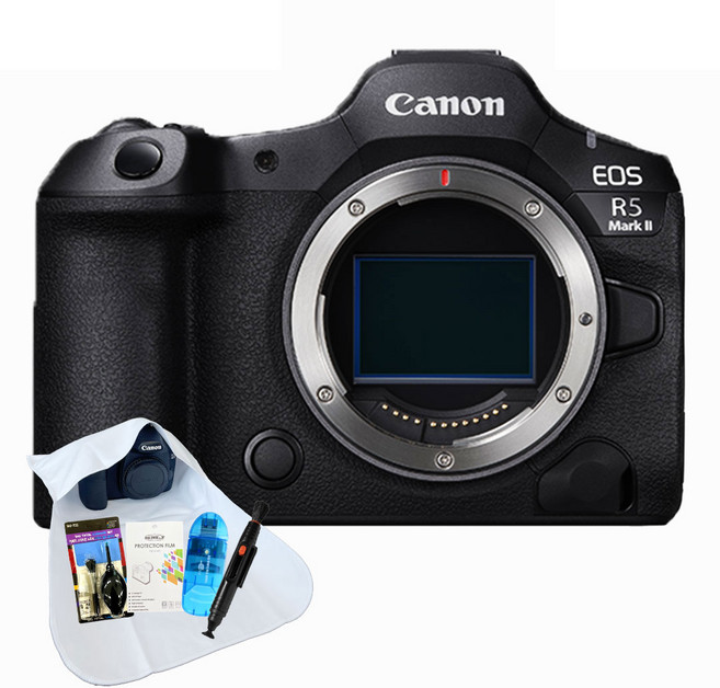 포토리뷰이벤트 캐논 EOS R5 Mark II BODY+액정보호필름+융+청소도구+리더기+렌즈 클리닝펜 /WJK, 본품