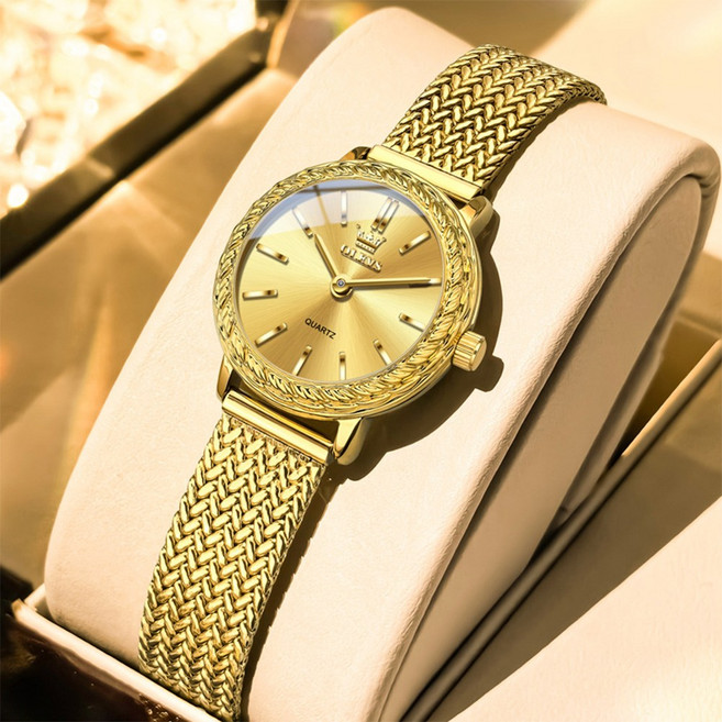 OLEVS 여성손목시계 정품쿼츠 럭셔리 명품 워터프루프 메탈시계