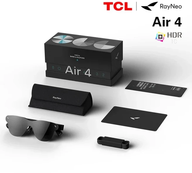 TCL 레이네오 에어 4 / 프로 3S/2S 스마트 AR 글래스 201인치 마이크로 OLED 3D 개인 영화관 휴대폰 컴퓨터, 01 RayNeo Air 4
